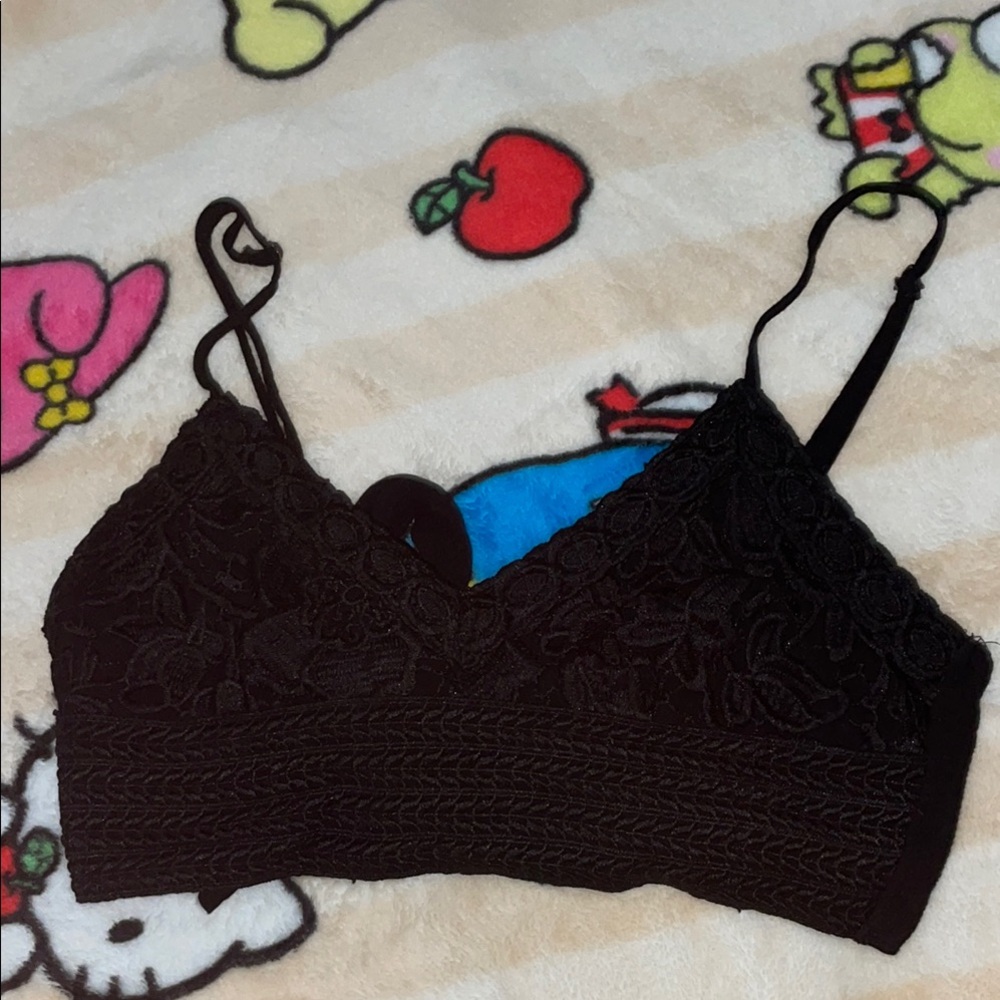 Elegant Black Lace Bralette
